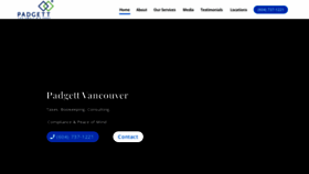 What Padgettvancouver.ca website looked like in 2022 (3 years ago)