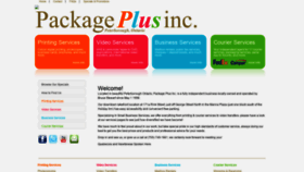 What Packageplus.ca website looked like in 2022 (2 years ago)