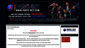 What Paris-bet.com website looked like in 2022 (2 years ago)