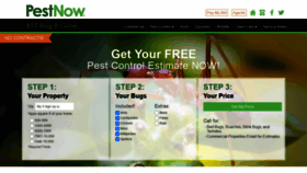 What Pestnow.com website looked like in 2022 (2 years ago)