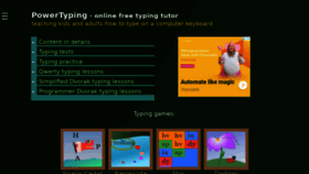 What Powertyping.com website looked like in 2022 (3 years ago)