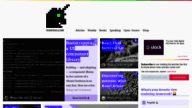 What Ponyfoo.com website looked like in 2022 (2 years ago)