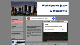 What Prawojazdywarszawa.pl website looked like in 2022 (2 years ago)