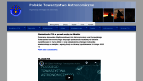 What Pta.edu.pl website looked like in 2022 (2 years ago)