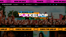 What Pukkelpop.be website looked like in 2022 (2 years ago)
