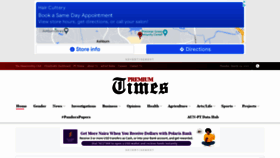 What Premiumtimesng.com website looked like in 2022 (2 years ago)