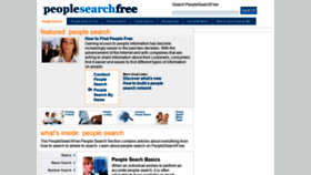 What Peoplesearchfree.com website looked like in 2022 (2 years ago)