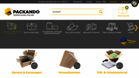 What Packando.de website looked like in 2022 (2 years ago)