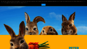 What Peterrabbit-movie.com website looked like in 2022 (2 years ago)