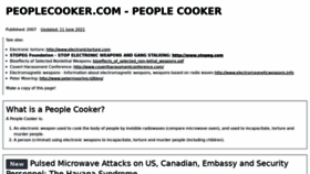 What Peoplecooker.com website looked like in 2022 (2 years ago)