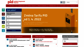 What Pid.cz website looked like in 2022 (2 years ago)