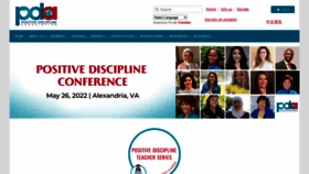 What Positivediscipline.org website looked like in 2022 (2 years ago)