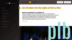What Parklabrea.com website looked like in 2022 (2 years ago)
