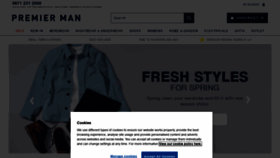 What Premierman.com website looked like in 2022 (2 years ago)