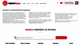 What Pattayapropertyfinder.com website looked like in 2022 (2 years ago)