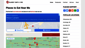 What Places-to-eat-near-me.com website looked like in 2022 (2 years ago)