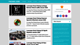 What Padangjobs.id website looked like in 2022 (2 years ago)
