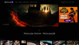 What Peliculas24.online website looked like in 2022 (2 years ago)