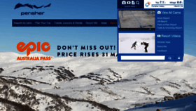 What Perisher.com.au website looked like in 2022 (2 years ago)