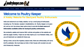 What Poultrykeeper.com website looked like in 2022 (2 years ago)