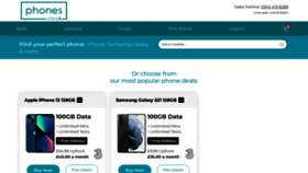 What Phones.co.uk website looked like in 2022 (2 years ago)