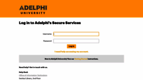 What Portal.adelphi.edu website looked like in 2022 (2 years ago)