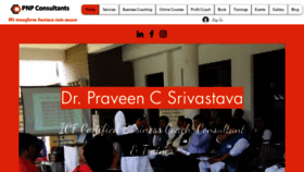 What Praveencsrivastava.com website looked like in 2022 (1 year ago)