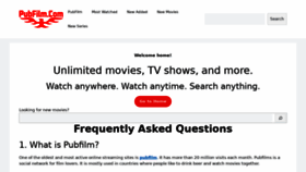 What Pubfilmz.com website looked like in 2022 (2 years ago)