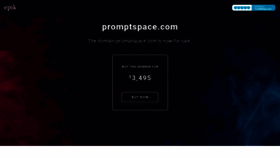 What Promptspace.com website looked like in 2022 (1 year ago)