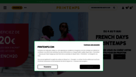 What Printemps.com website looked like in 2022 (1 year ago)