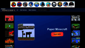 What Paperminecraft.io website looked like in 2022 (2 years ago)