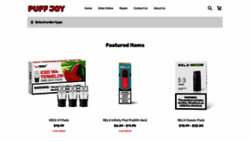 What Puffjoy.com website looked like in 2022 (2 years ago)