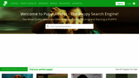 What Puppyfinder.com website looked like in 2022 (1 year ago)