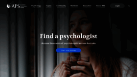 What Psychology.org.au website looked like in 2022 (1 year ago)