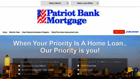 What Patriotbankmortgage.com website looked like in 2022 (2 years ago)