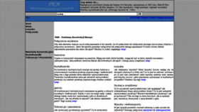 What Pkm.edu.pl website looked like in 2022 (1 year ago)