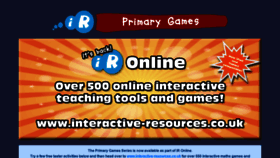 What Primarygames.co.uk website looked like in 2022 (1 year ago)