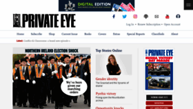 What Private-eye.co.uk website looked like in 2022 (1 year ago)