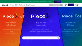 What Piecex.com website looked like in 2022 (1 year ago)