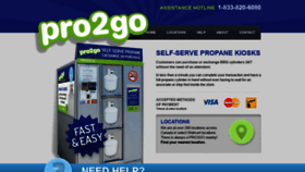 What Pro2go.ca website looked like in 2022 (1 year ago)