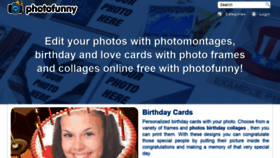 What Photofunny.net website looked like in 2022 (2 years ago)