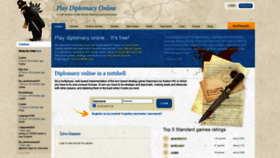 What Playdiplomacy.com website looked like in 2022 (1 year ago)
