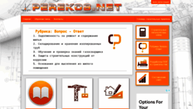 What Perekos.net website looked like in 2022 (1 year ago)