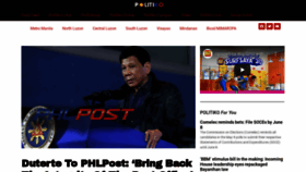 What Politics.com.ph website looked like in 2022 (1 year ago)