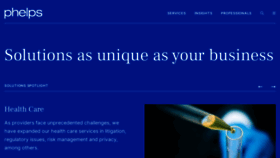 What Phelps.com website looked like in 2022 (1 year ago)