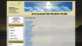 What Panek.si website looked like in 2022 (1 year ago)