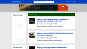 What Proveiling.nl website looked like in 2022 (1 year ago)