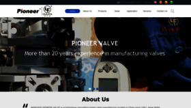 What Pioneervalve.com website looked like in 2022 (1 year ago)