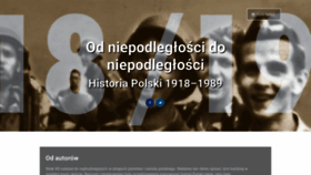 What Polska1918-89.pl website looked like in 2022 (1 year ago)