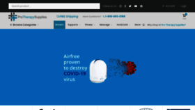 What Protherapysupplies.com website looked like in 2022 (1 year ago)